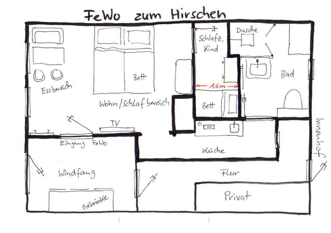 Ferienwohnung Zum Hirschen แฮร์ซแบร์ก อัม ฮาร์ซ ภายนอก รูปภาพ